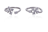 Floral Glow Sterling Silver Toe Ring