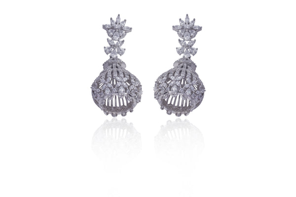 Radiant Silver Drop Earrings
