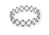 925 Silver Zircone Stone Ring Cum Bracelet