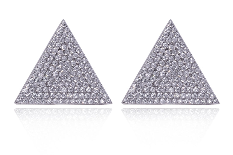 Diamond Essence Silver Studs