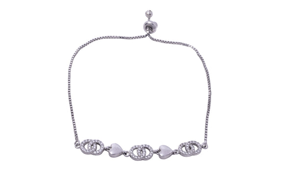 925 Silver Dazzling Chain Link Bracelet