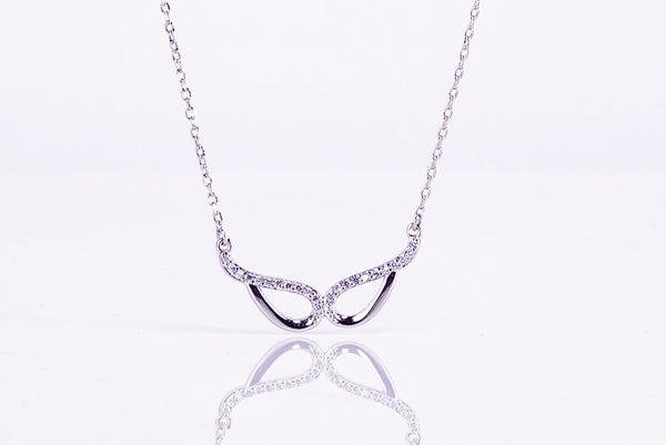 Silver Masquerade Pendant With Chain