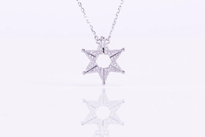 Hayasa's Silver 92.5 Magnetic Star Chain