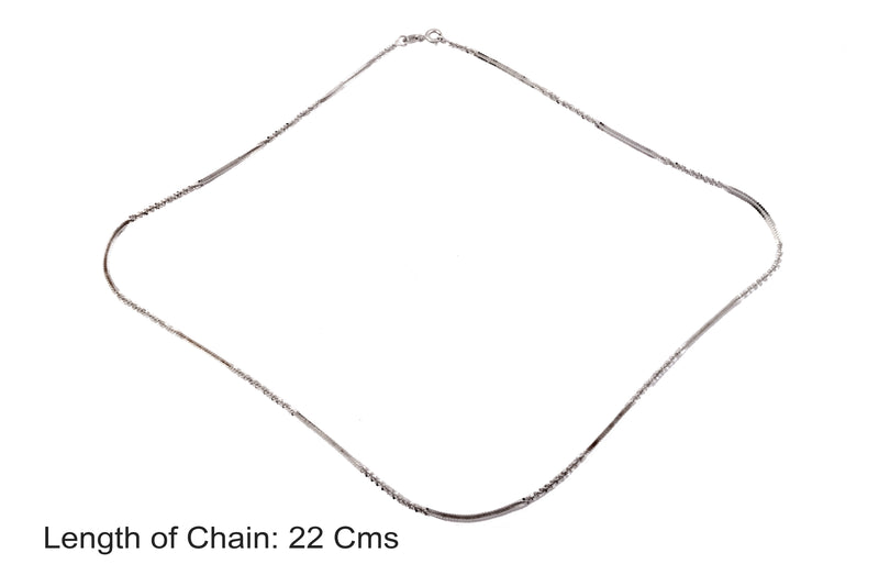 Versatile Dual-Pattern Silver Chain